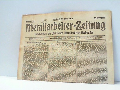Metallarbeiter zeitung nr - metallarbeiter-zeitung.,