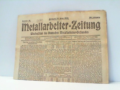 Metallarbeiter zeitung nr - metallarbeiter-zeitung.,